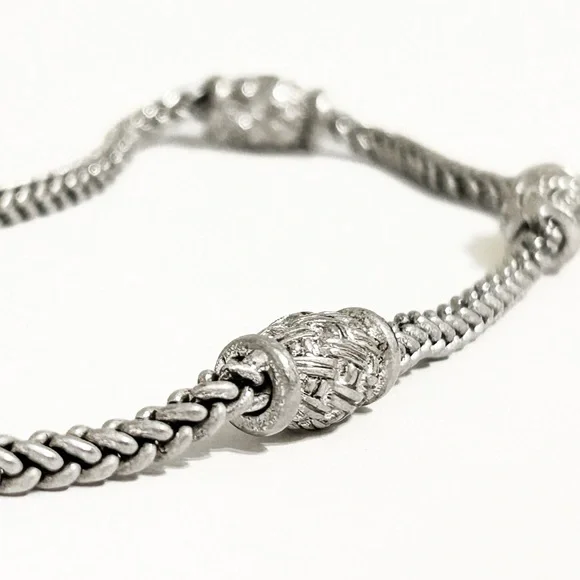 Napier Silver Necklace with Intricate Accents - Picture 4 of 14